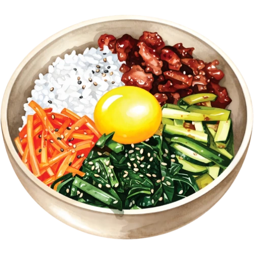A bowl of bibimbap